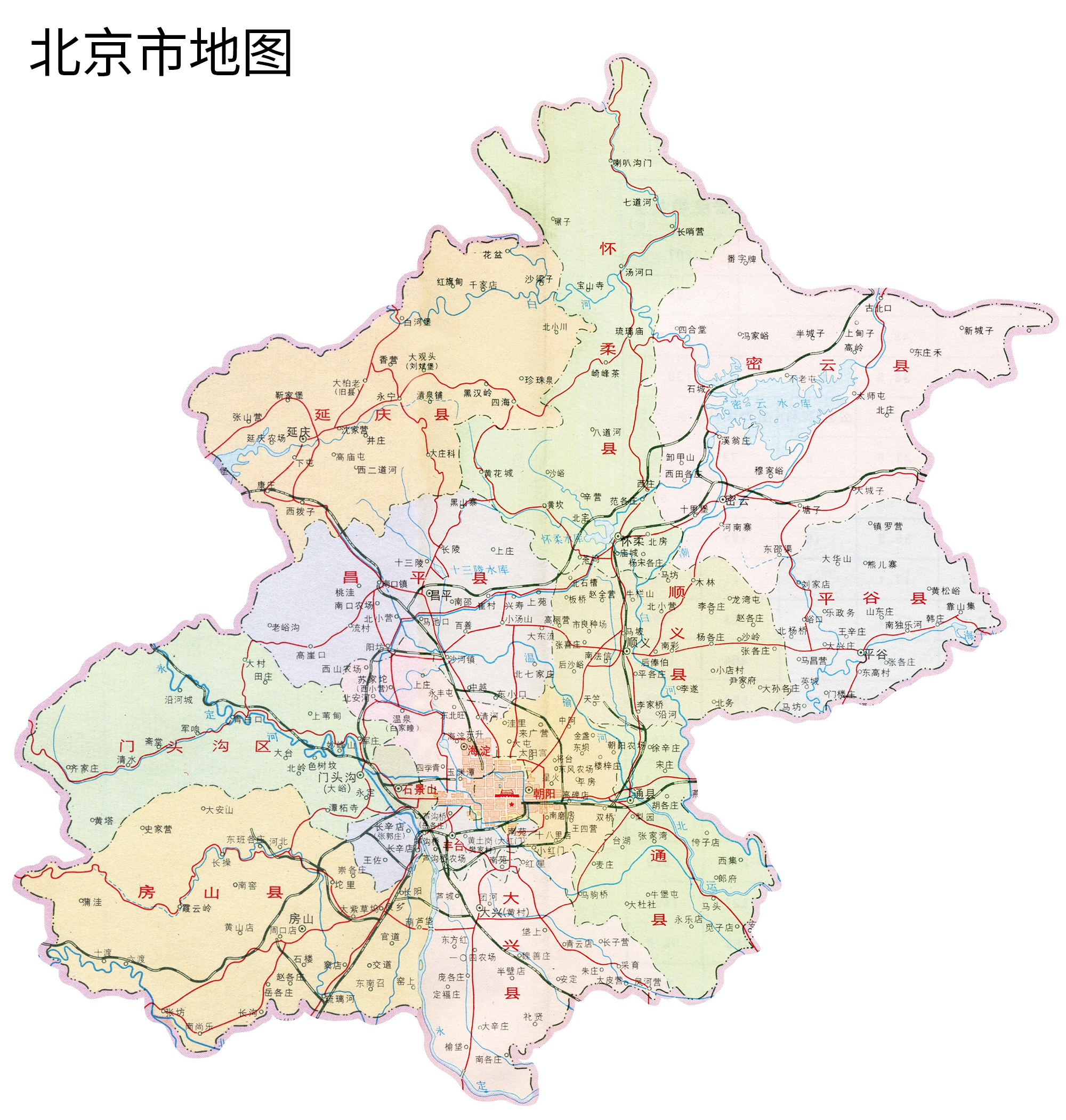 北京市地图
